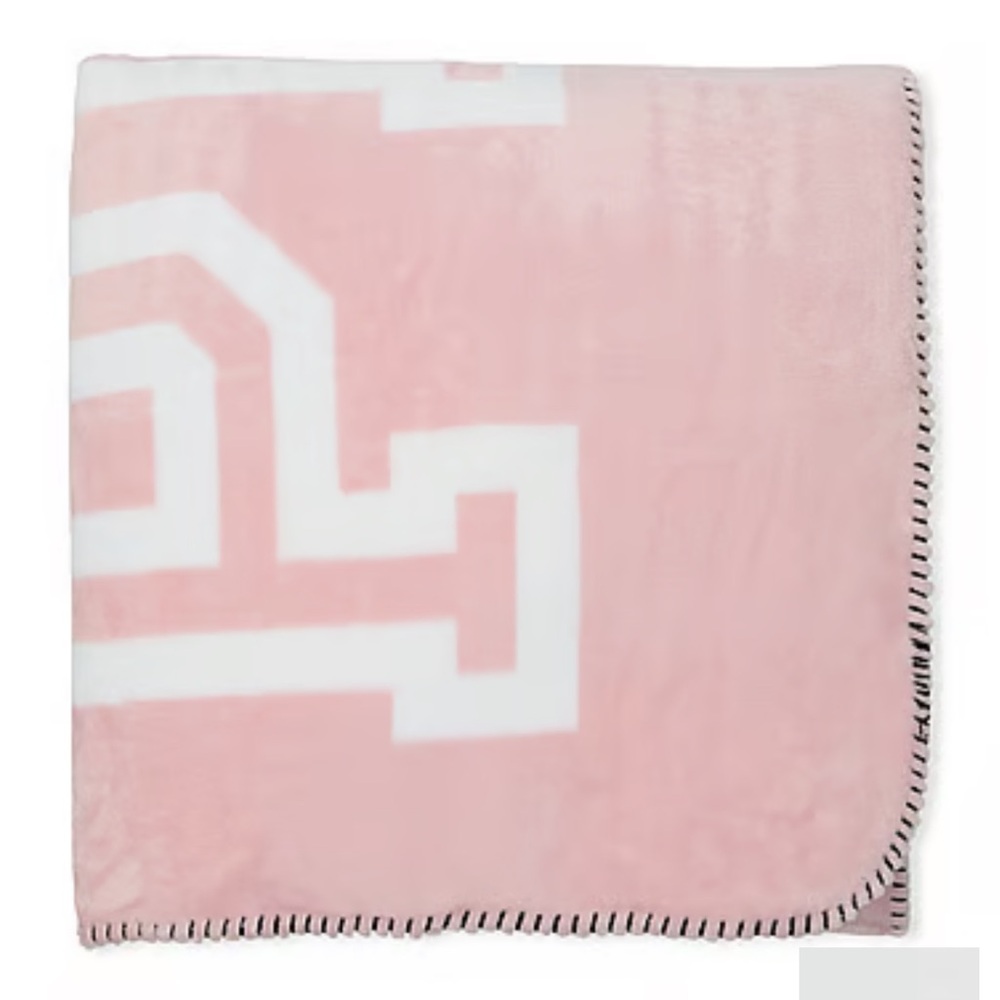 Victoria's Secret Pink logo Sherpa blanket